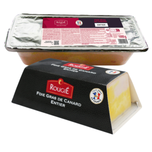 Foie gras de pato entero semi-cocido natural