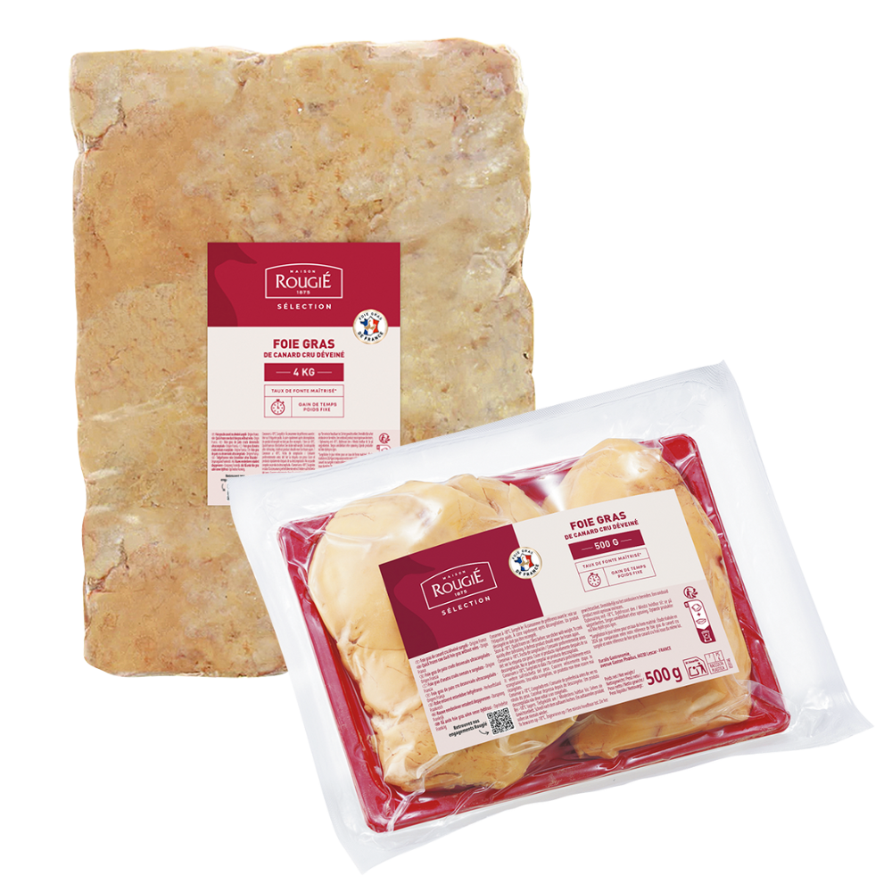 Foie gras de pato crudo desvenado - Rougié
