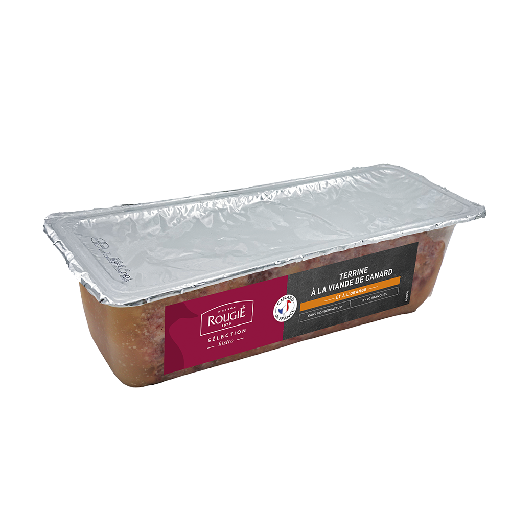 Terrine à la viande de canard et aux oranges - Rougié